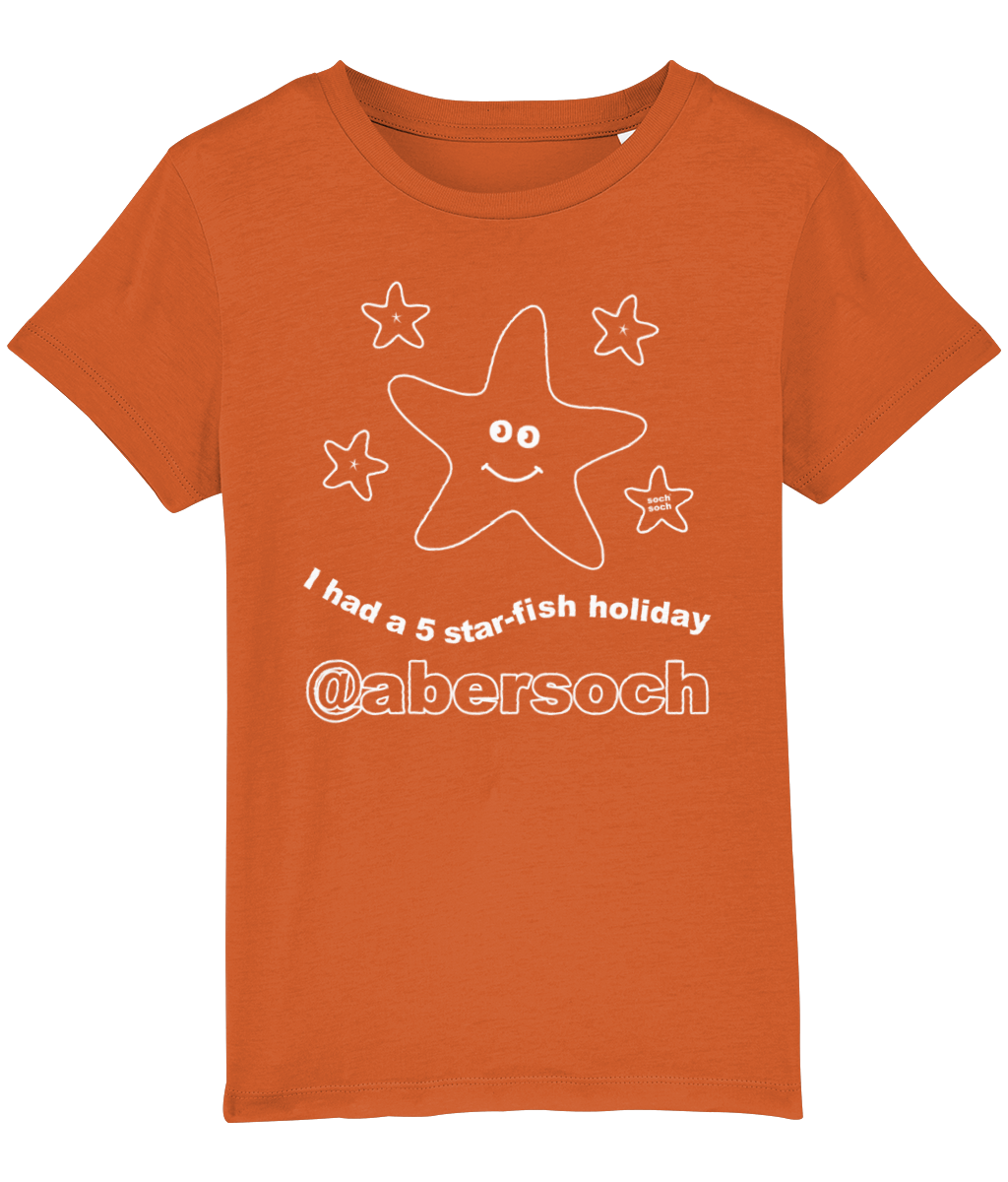 kids organic cotton abersoch 'I had a 5 star-fish holiday' T-Shirt –  sochsoch