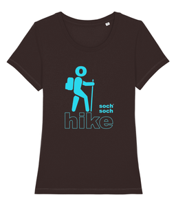 womens organic cotton turquoise hike DNA+ T-Shirt