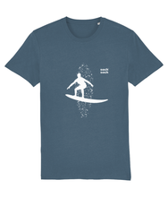 mens organic cotton white 'surf rider' T-Shirt