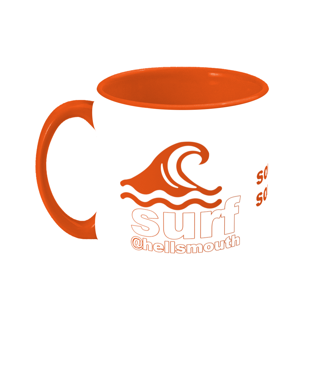 orange sochsoch abersoch surf Two Toned Mug