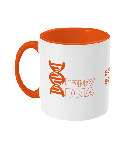 orange sochsoch happyDNA Two Toned Mug