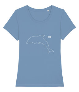 womens organic Cotton 'dolphin' T-Shirt