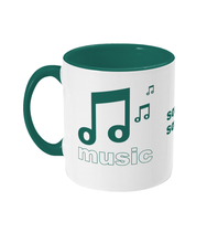 green sochsoch music DNA+ Two Toned Mug