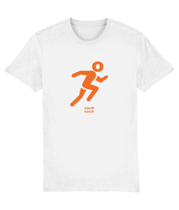 mens organic cotton orange run DNA T-Shirt