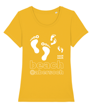 womens organic cotton white abersoch beach T-Shirt