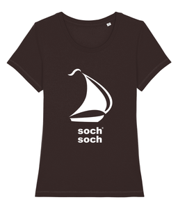 womens organic cotton white sail DNA T-Shirt