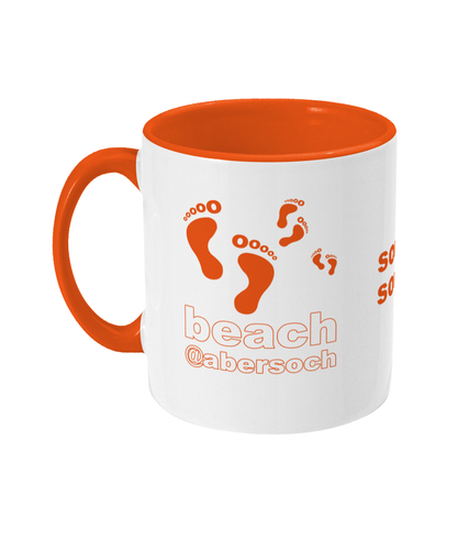 orange sochsoch abersoch beach DNA+ Two Toned Mug