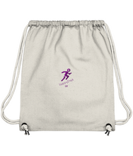 Gym Bag Purple Embroidered Running happyDNA