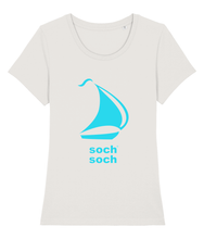 womens organic cotton turquoise sail DNA T-Shirt