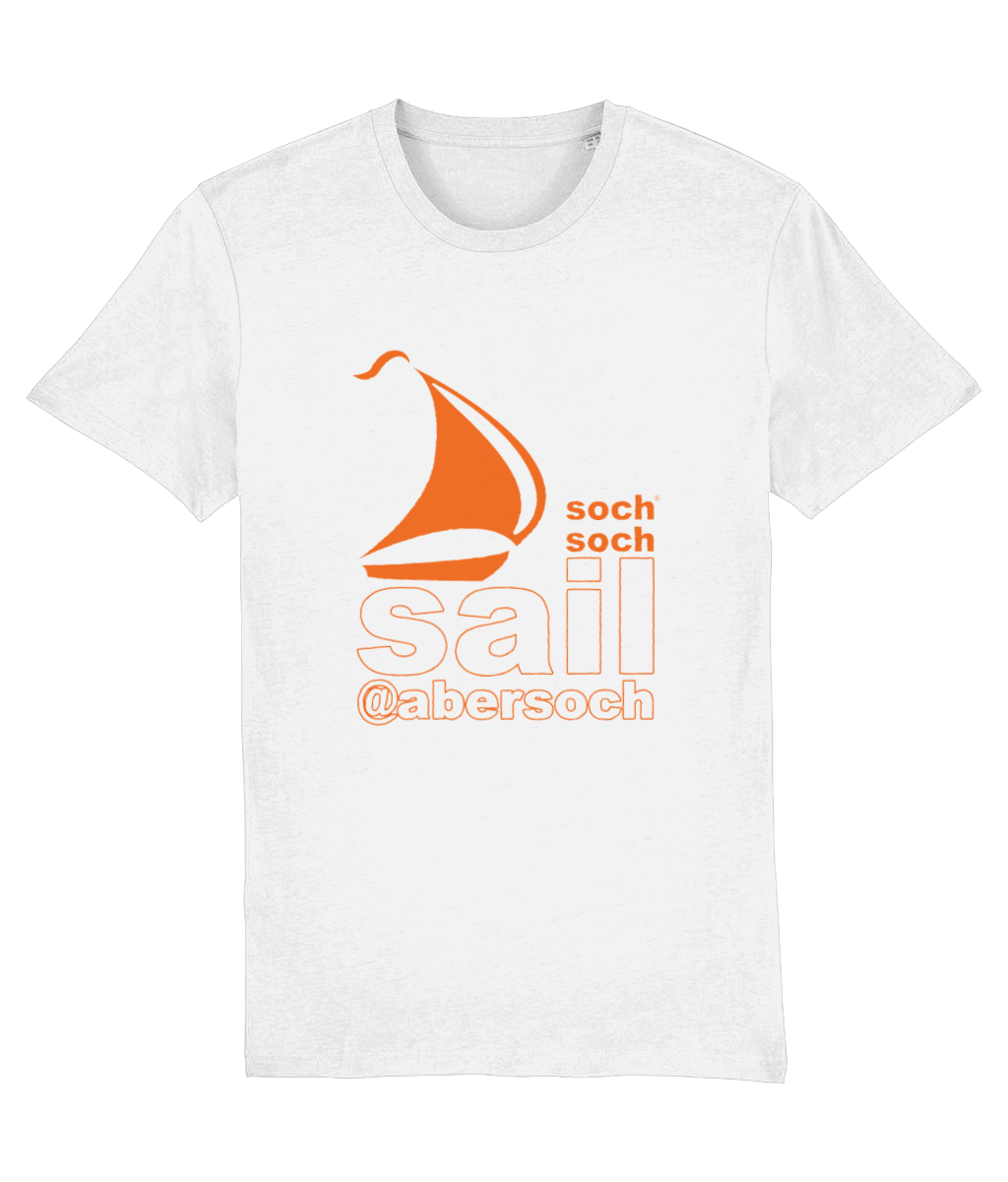 mens organic cotton orange abersoch sail T-Shirt