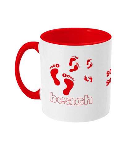 red sochsoch beach DNA+ Two Toned Mug