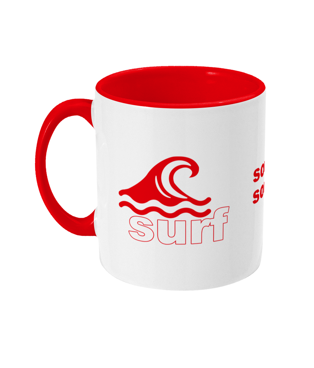 red sochsoch surf DNA+ Two Toned Mug
