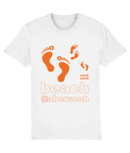 mens organic cotton orange abersoch beach T-Shirt