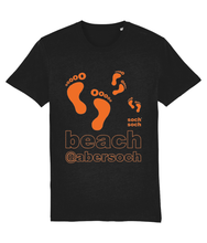 mens organic cotton orange abersoch beach T-Shirt