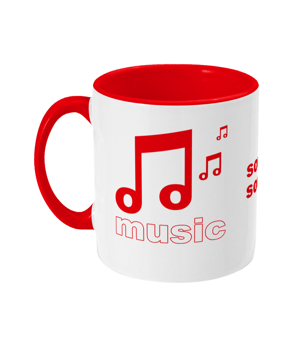 red sochsoch music DNA+ Two Toned Mug