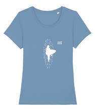 womens organic cotton white 'surfer' T-Shirt