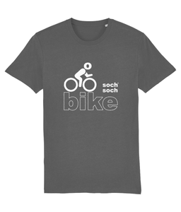 mens organic cotton white bike DNA+ T-Shirt