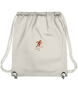 Gym Bag Orange Embroidered Running happyDNA