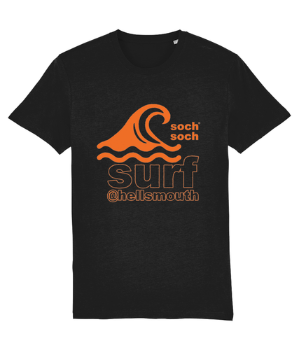 mens organic cotton orange abersoch surf T-Shirt