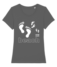 womens organic cotton white beach DNA+ T-Shirt
