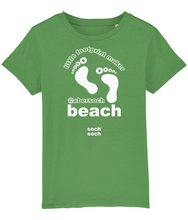 kids organic cotton abersoch beach 'little footprint maker' T-Shirt