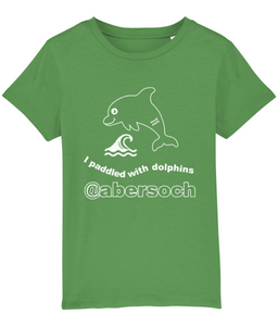 kids organic cotton abersoch 'I paddled with dolphins' T-Shirt
