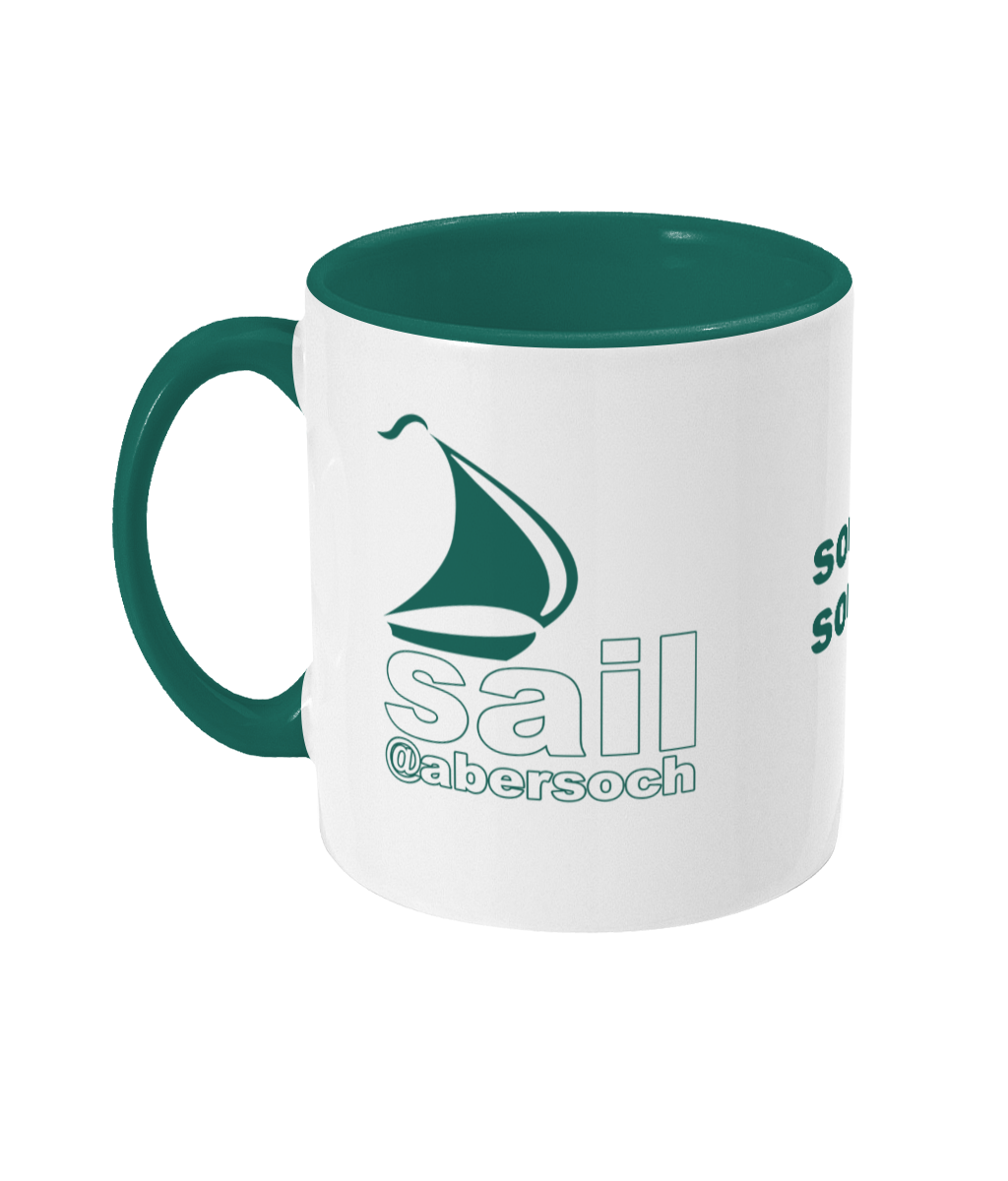 green sochsoch abersoch sail Two Toned Mug