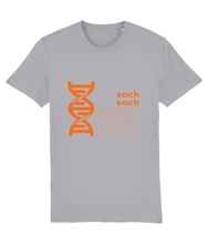 mens organic cotton orange happyDNA T-Shirt