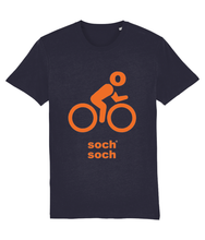 mens organic cotton orange bike DNA T-Shirt