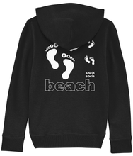 kids organic cotton white pitter patter beach DNA+ super-soft hoodie