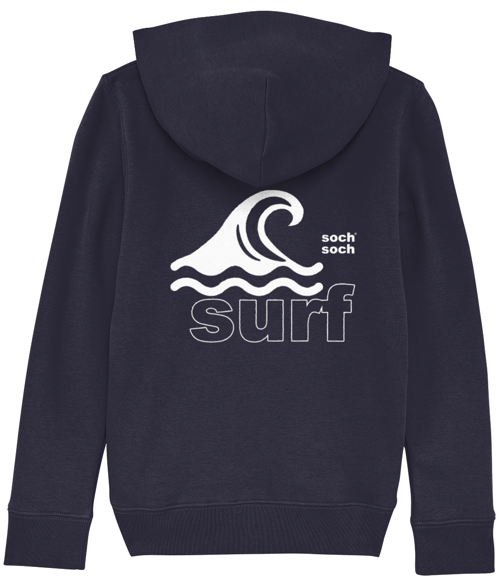 kids organic cotton white surf DNA+ super-soft hoodie