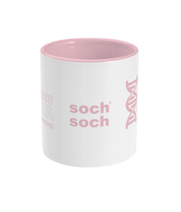 pink sochsoch happyDNA abersoch Two Toned Mug