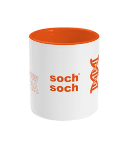 orange sochsoch happyDNA Two Toned Mug