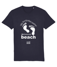 mens organic cotton abersoch beach 'big footprint maker' T-Shirt