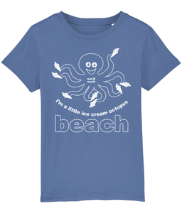kids organic cotton 'I'm a little ice cream octopus' T-Shirt