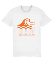 mens organic cotton orange abersoch surf T-Shirt