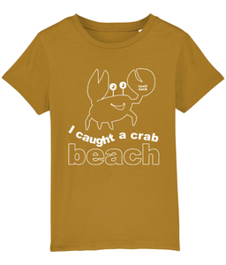kids organic cotton 'I caught a crab' T-Shirt