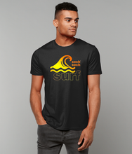 mens organic cotton 'sunset surf' DNA+ T-Shirt