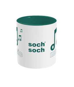 green sochsoch music DNA+ Two Toned Mug