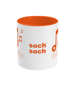orange sochsoch music DNA+ Two Toned Mug