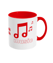 red sochsoch music DNA+ Two Toned Mug
