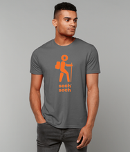 mens organic cotton orange hike DNA T-Shirt