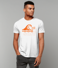 mens organic cotton orange surf DNA+ T-Shirt