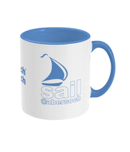 blue sochsoch abersoch sail Two Toned Mug