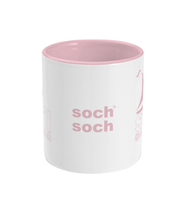 pink sochsoch abersoch sail Two Toned Mug