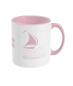 pink sochsoch abersoch sail Two Toned Mug