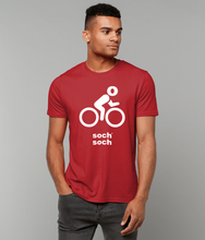 mens organic cotton white bike DNA T-Shirt