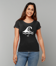 womens organic cotton white surf DNA T-Shirt